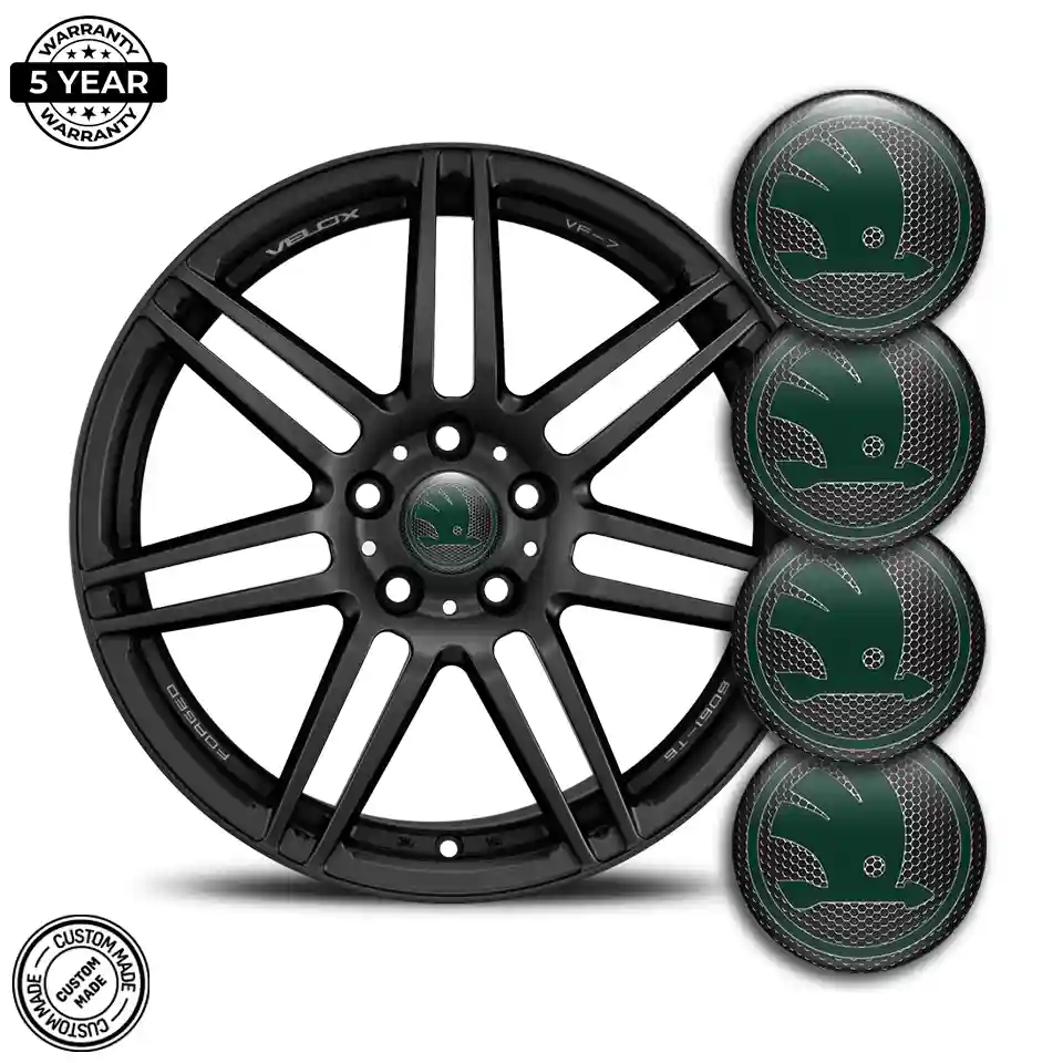Skoda Logo Silicone Sticker Stylish Design
