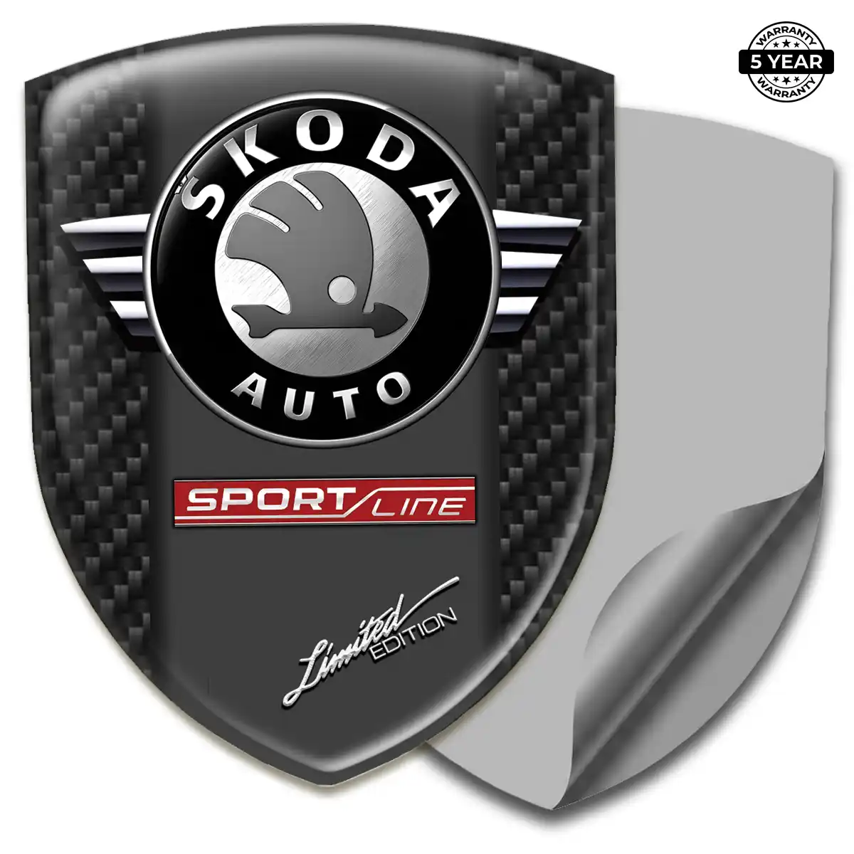 Skoda Logo Sticker Elite Finish