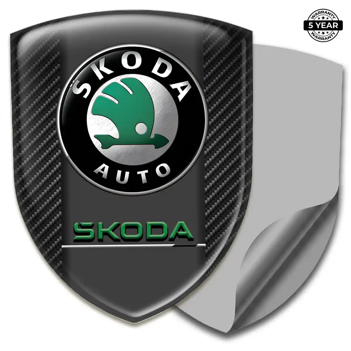 Skoda Logo Sticker Refined Design