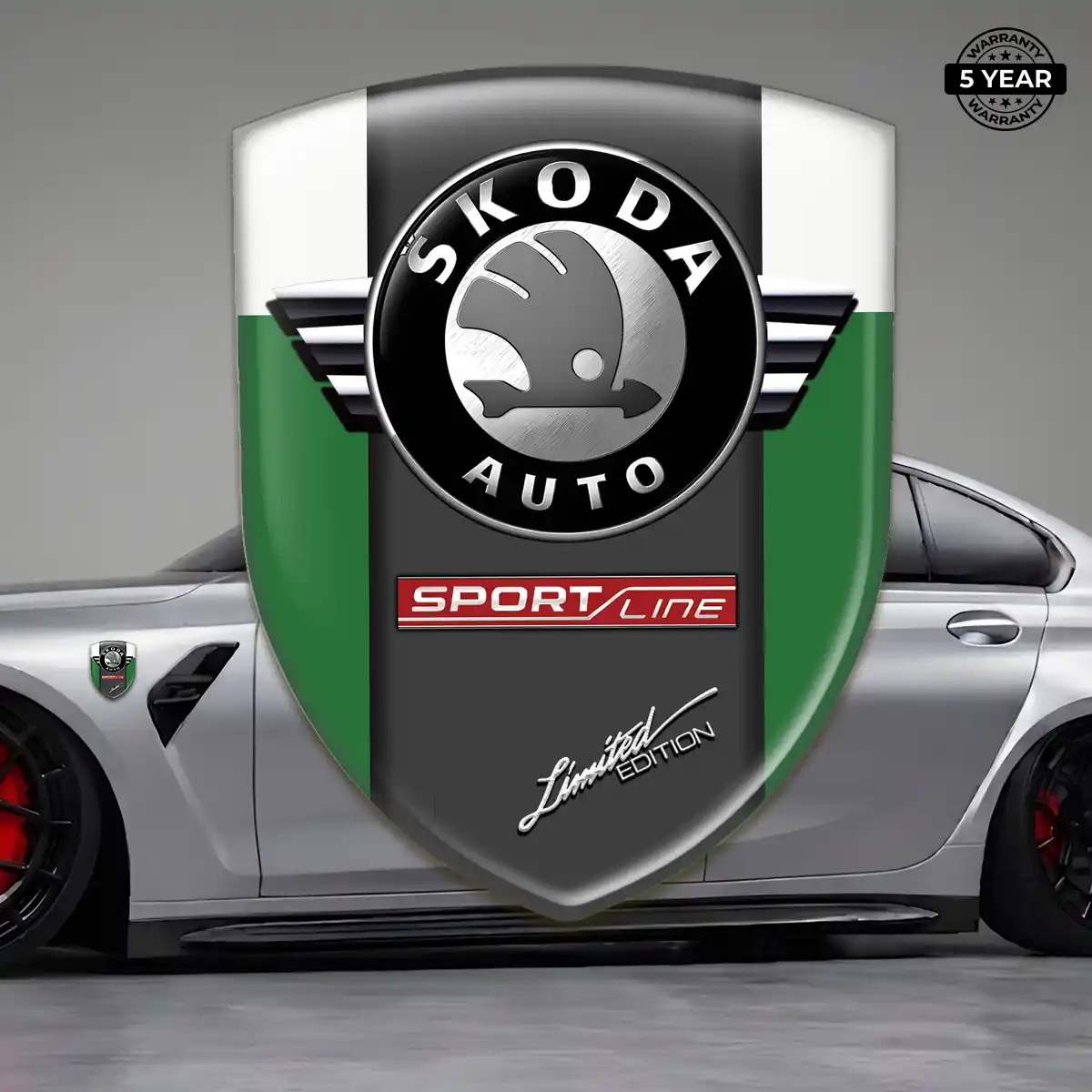 Skoda Logo Sticker Sleek Style