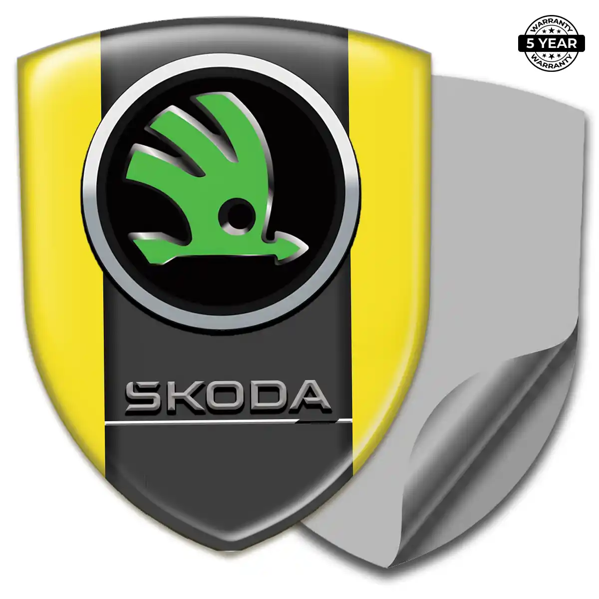 Skoda Polyurethane Domed Sticker Superior Craft
