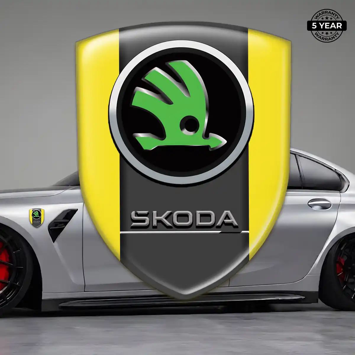 Skoda Polyurethane Domed Sticker Superior Craft