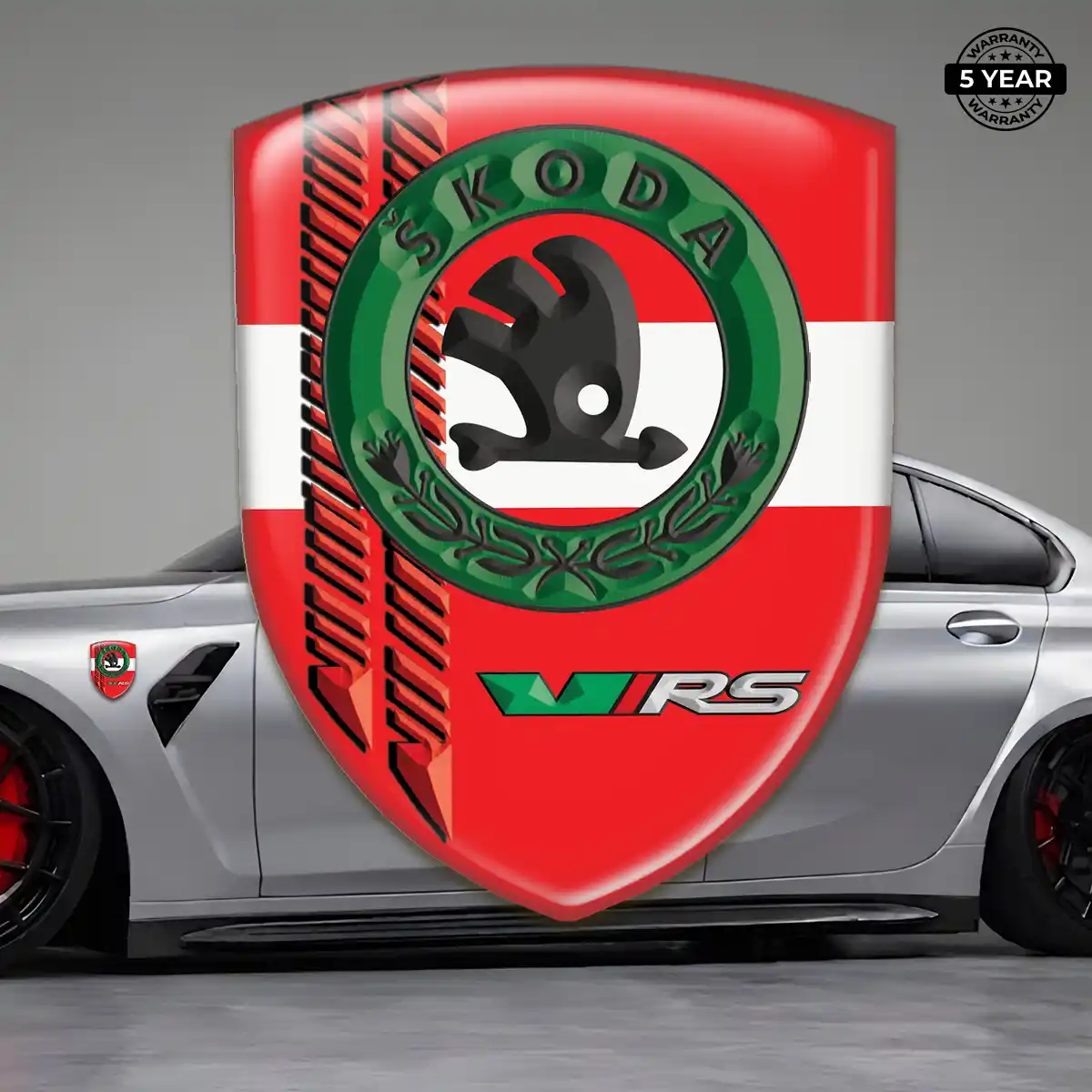 Skoda Self Adhesive Emblem Sticker Elite Finish