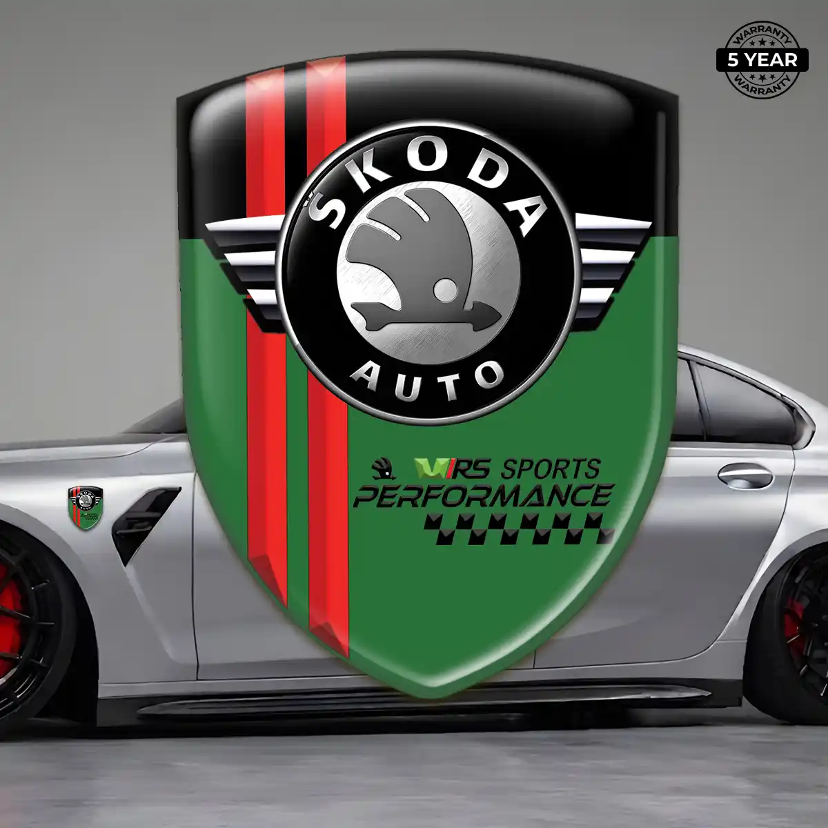 Skoda Self Adhesive Emblem Sticker Sleek Style
