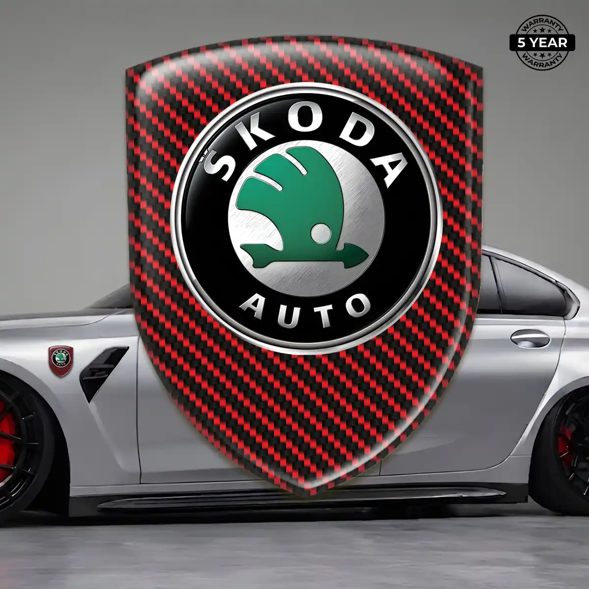Skoda Silicone Badge Refined Design