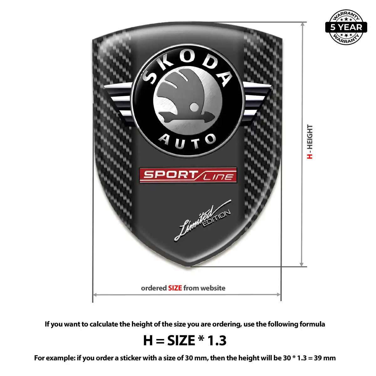 Skoda Silicone Emblem Refined Design