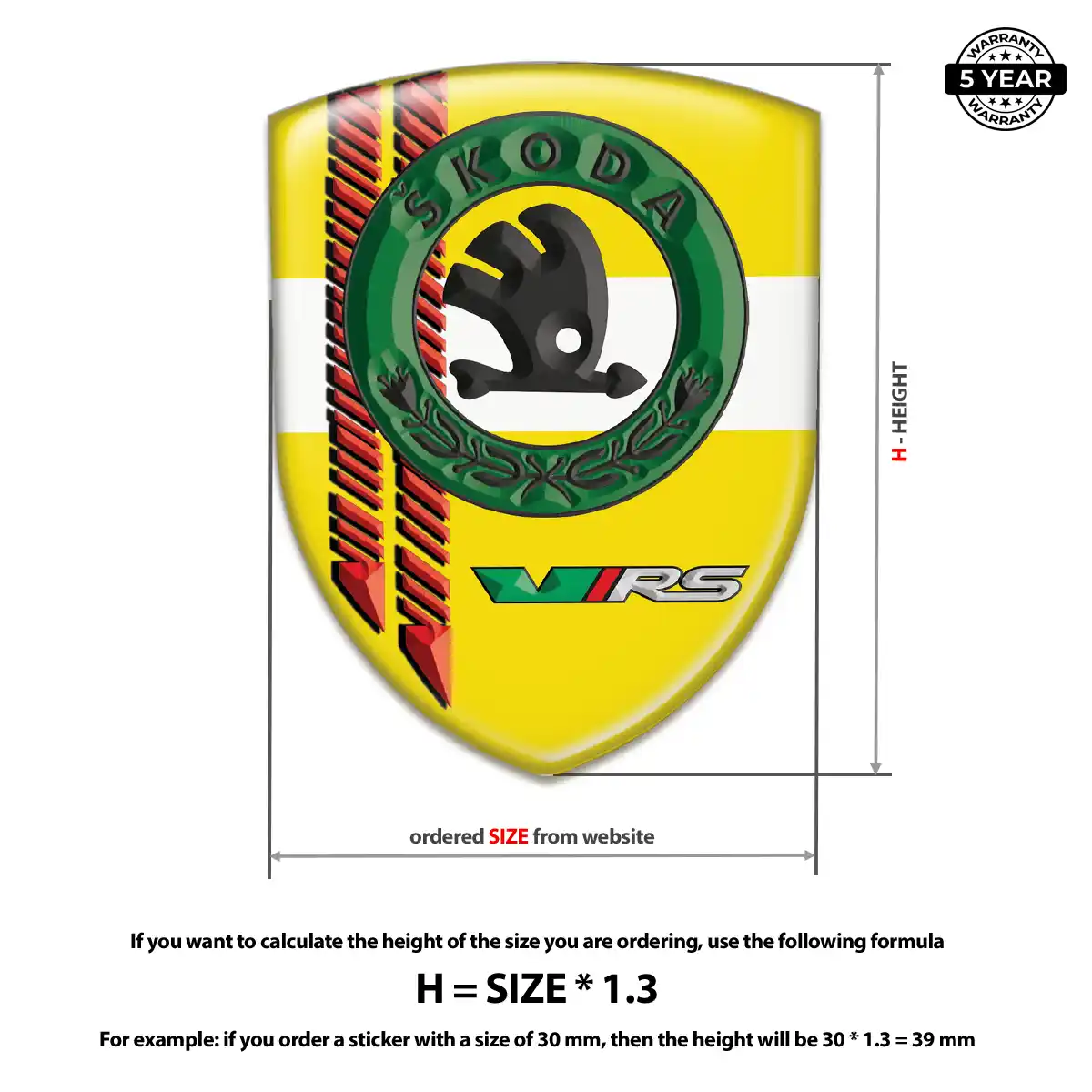 Skoda Silicone Sticker Elite Finish