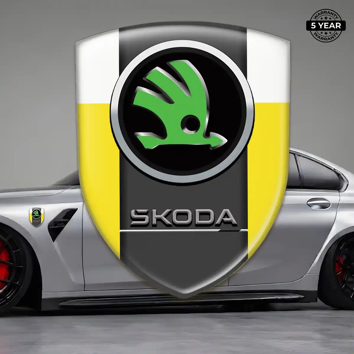 Skoda Silicone Sticker Refined Design