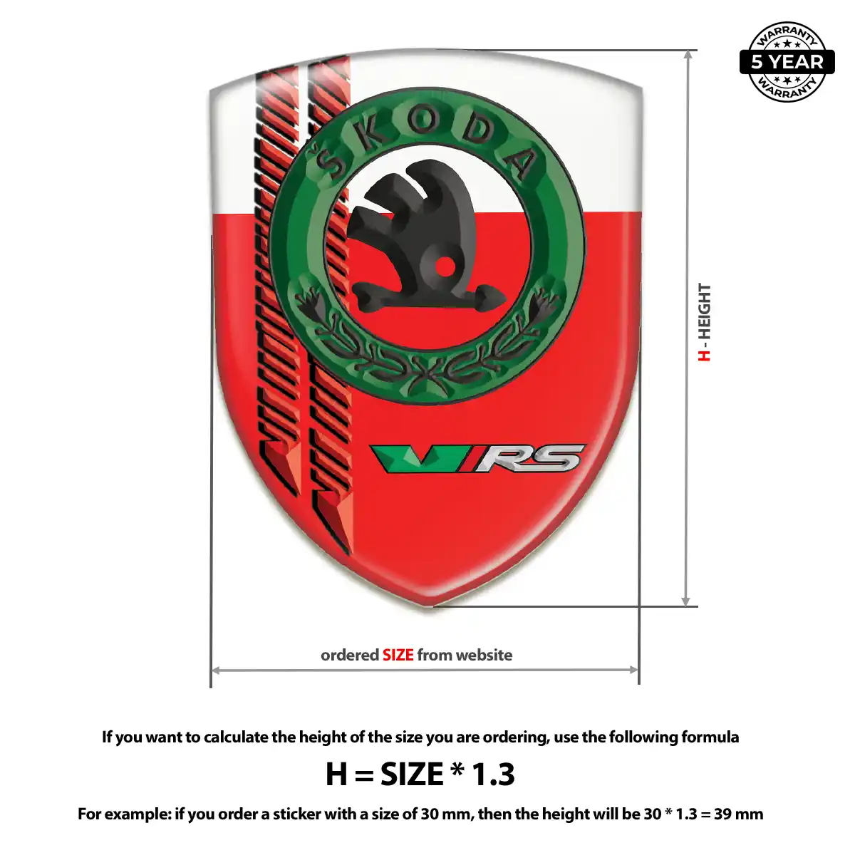 Skoda Sticker Refined Design