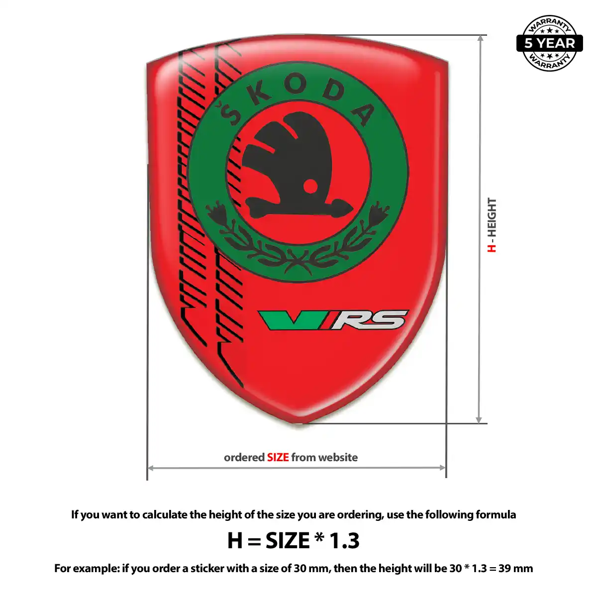 Skoda Sticker Sleek Style