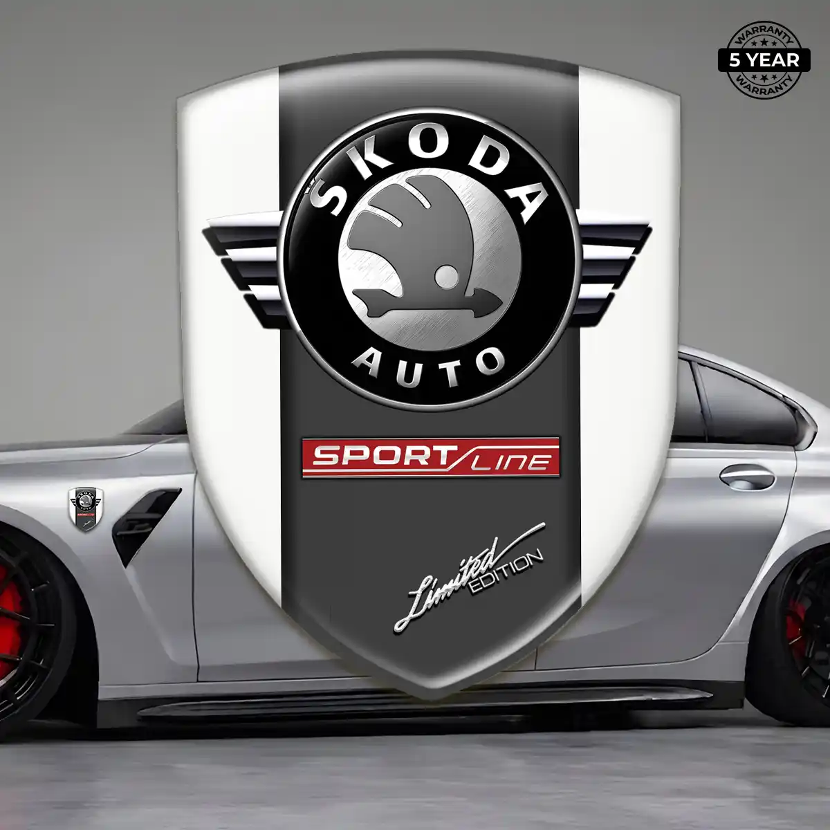 Skoda Vehicle Logo Sticker Elite Finish