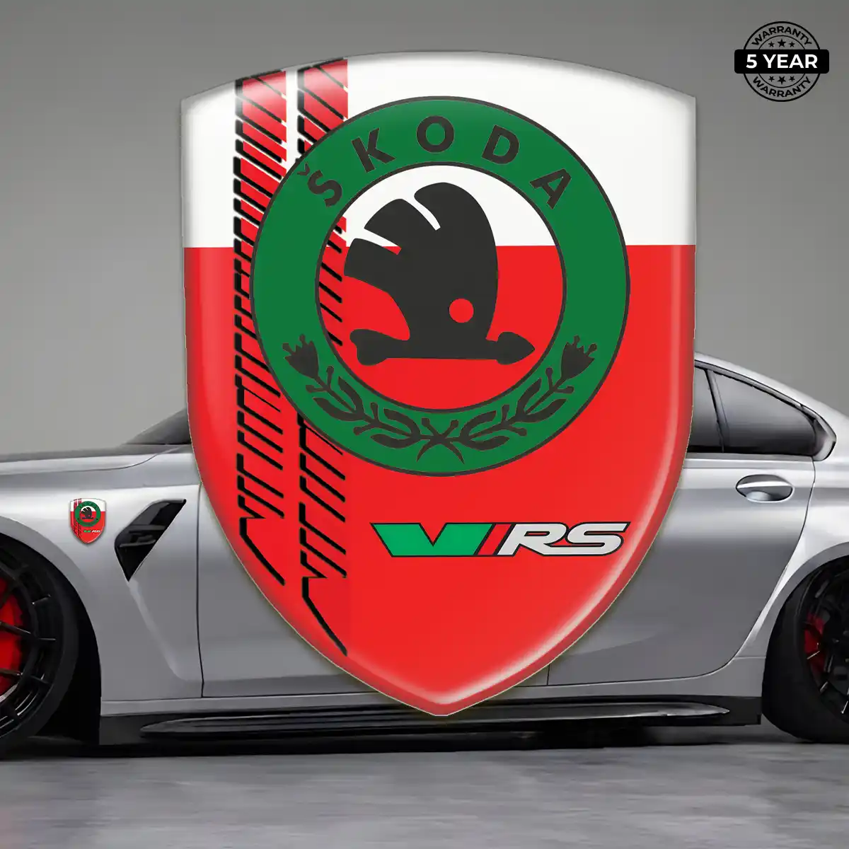 Skoda Vehicle Logo Sticker Sleek Style