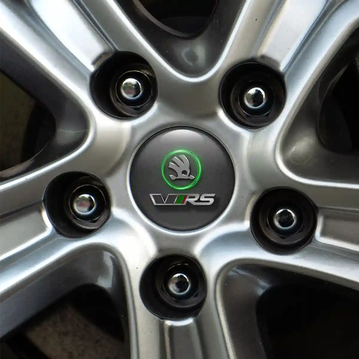 Skoda VRS Wheel Emblems Stylish Design