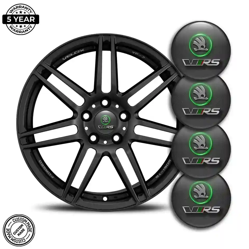 Skoda VRS Wheel Emblems Stylish Design