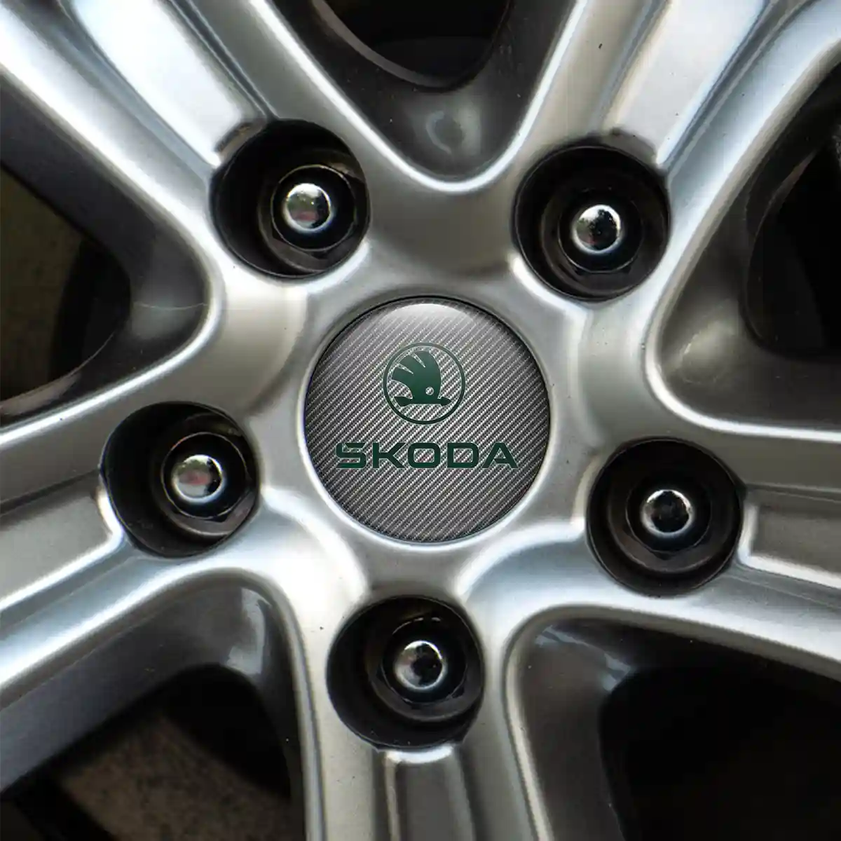 Skoda Wheel Emblem Self-Adhesive High Quality
