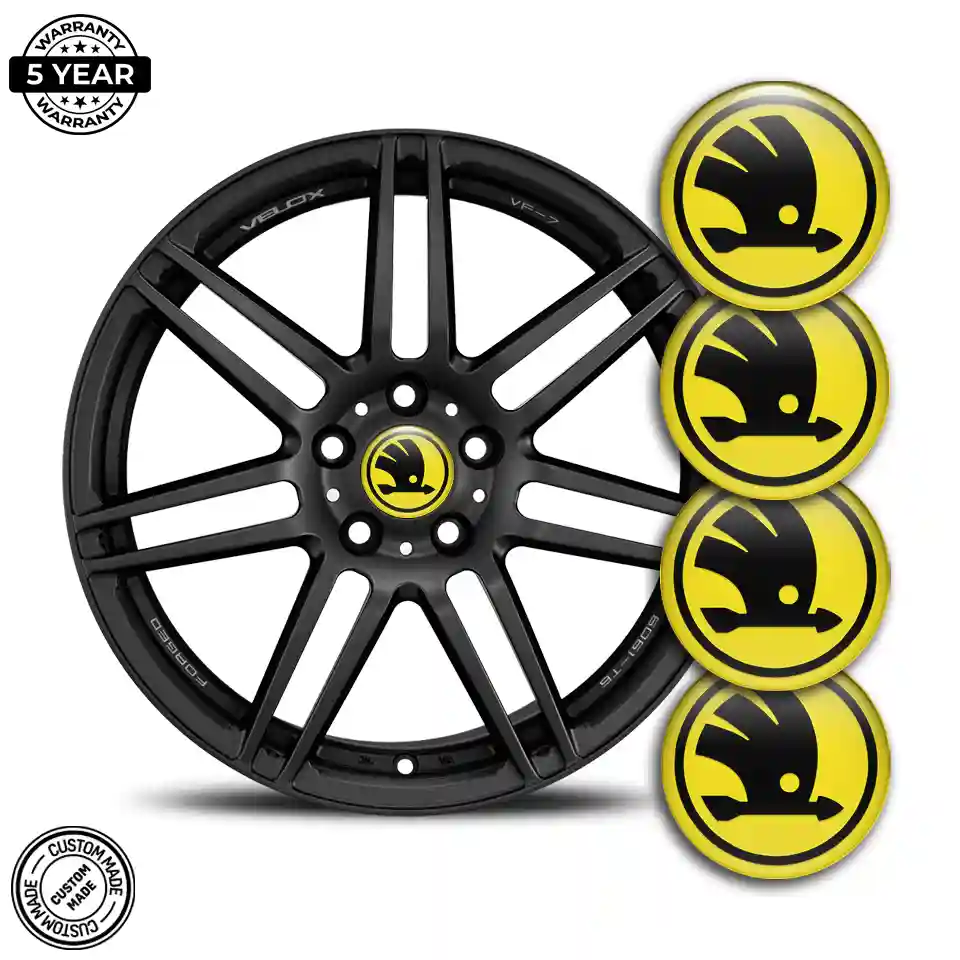 Skoda Wheel Emblems Premium Edition