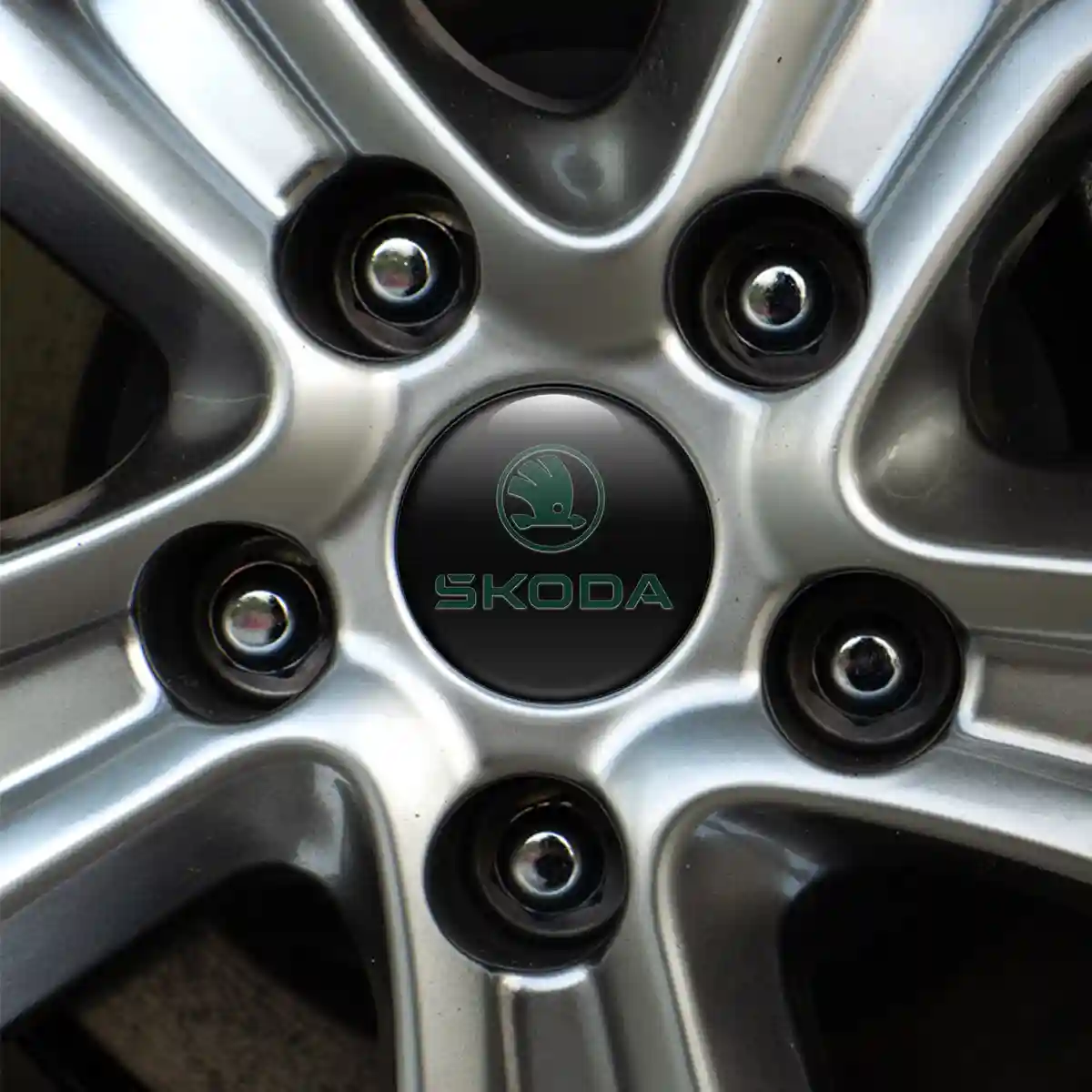 Skoda Wheel Emblems Stylish Design