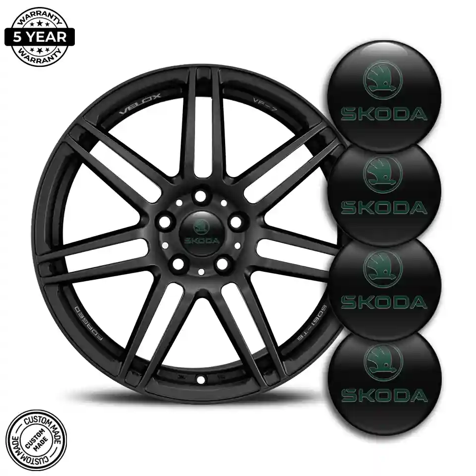 Skoda Wheel Emblems Stylish Design