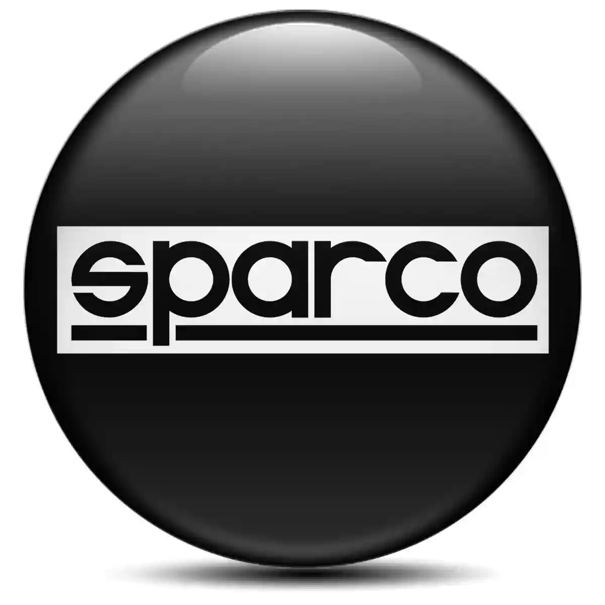 Sparco Logo Silicone Badge Self-Adhesive Sleek Style