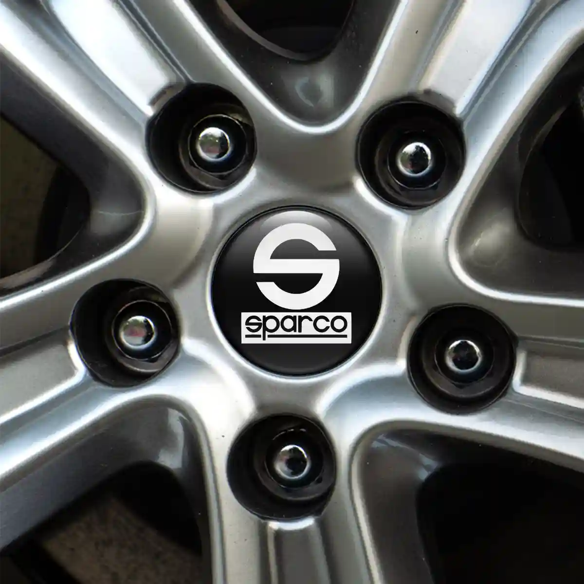 Sparco Logo Silicone Emblem Elite Finish