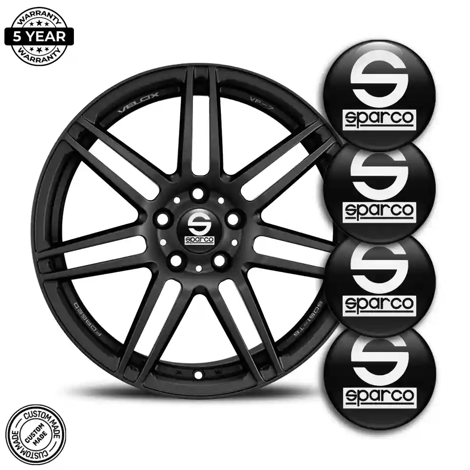 Sparco Logo Silicone Emblem Elite Finish