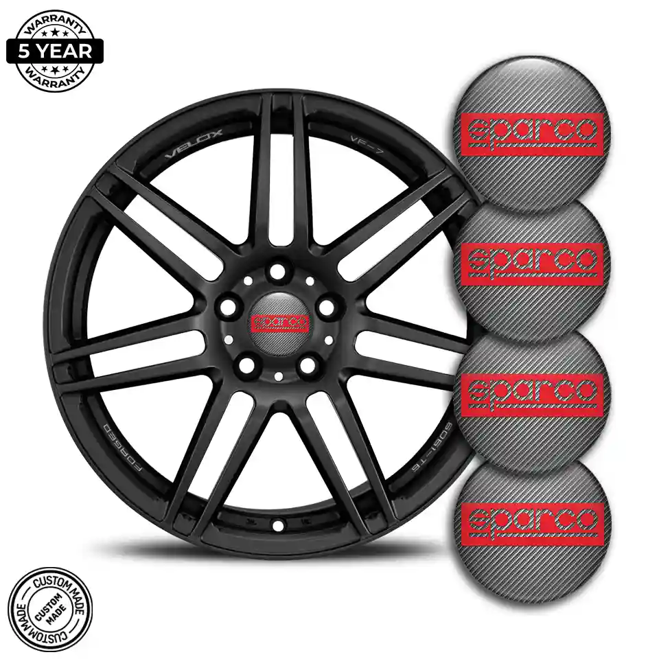 Sparco Logo Silicone Emblem Self-Adhesive Refined Design