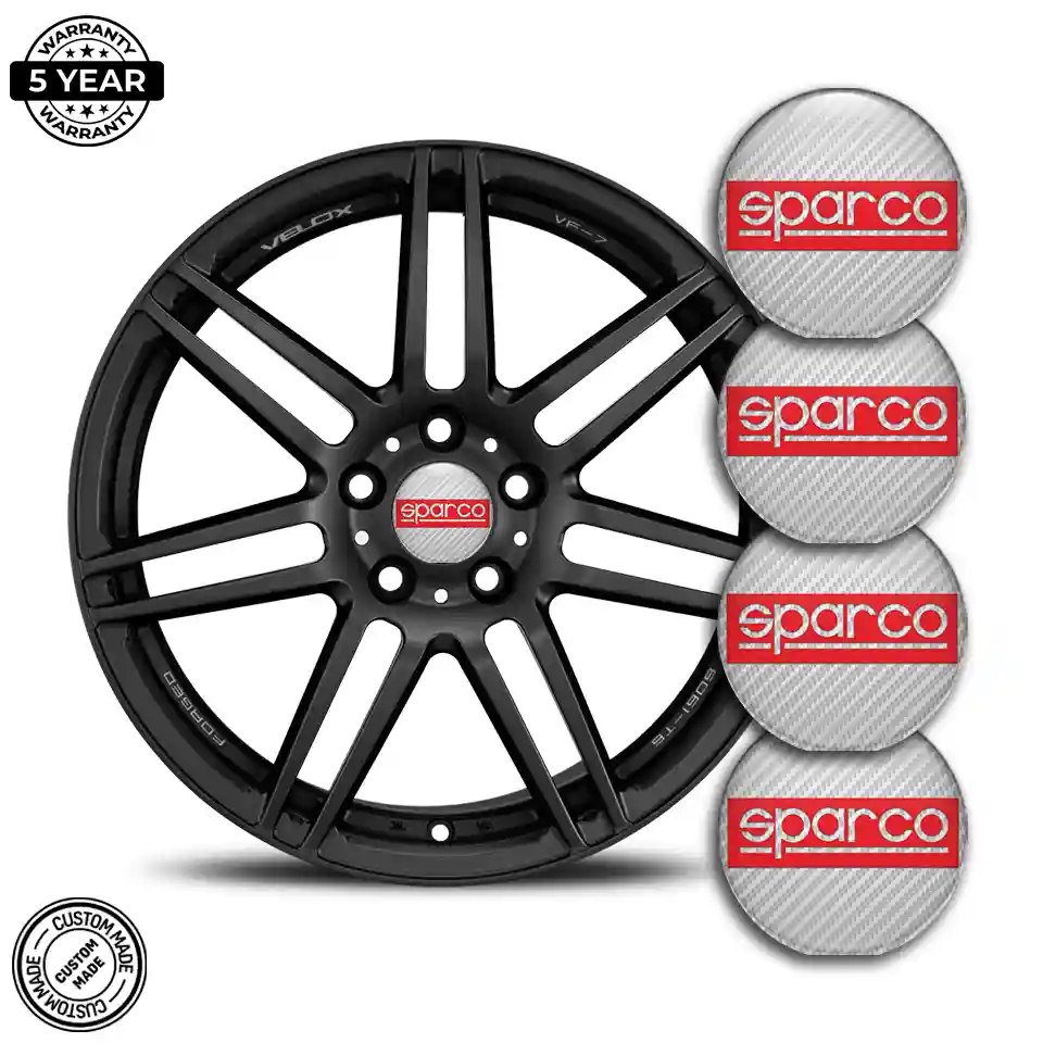 Sparco Logo Silicone Emblem Self-Adhesive Signature Grade