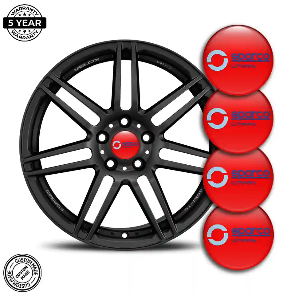 Sparco Logo Silicone Emblem Sleek Style