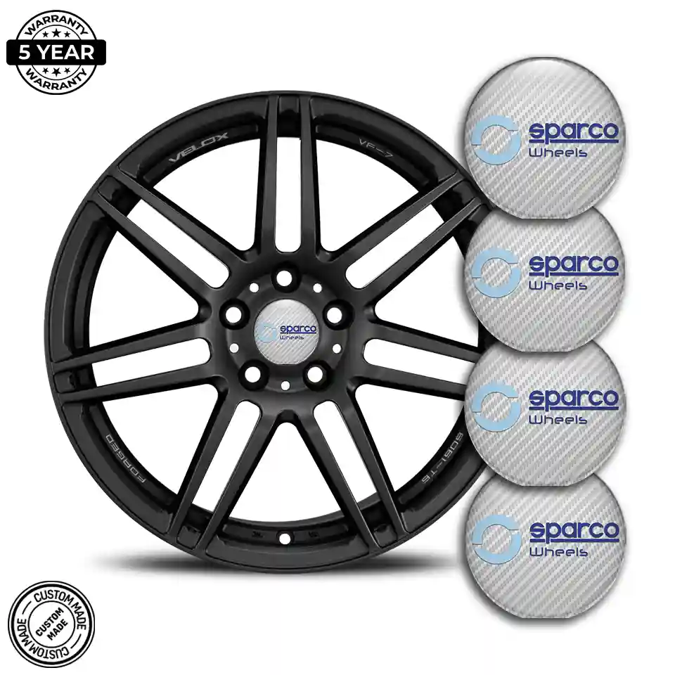 Sparco Logo Silicone Sticker Self-Adhesive Deluxe Edition
