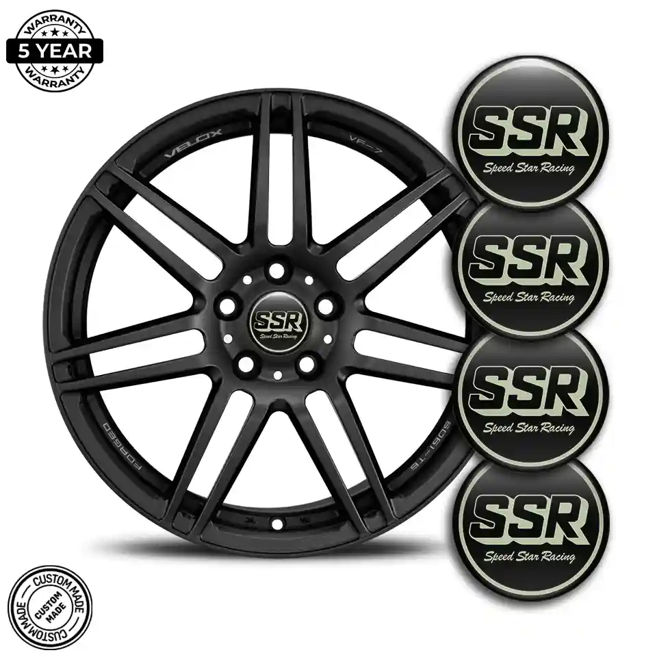 SSR Emblem Center Hub Cap Self-Adhesive Refined Design