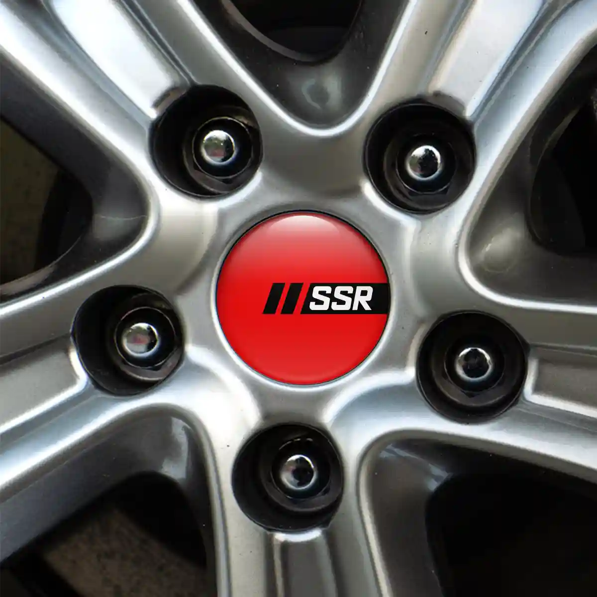 SSR Logo Silicone Badge Self-Adhesive Prime Quality
