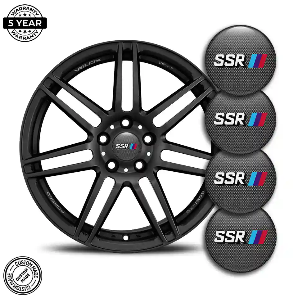 SSR Logo Silicone Emblem Self-Adhesive Refined Design