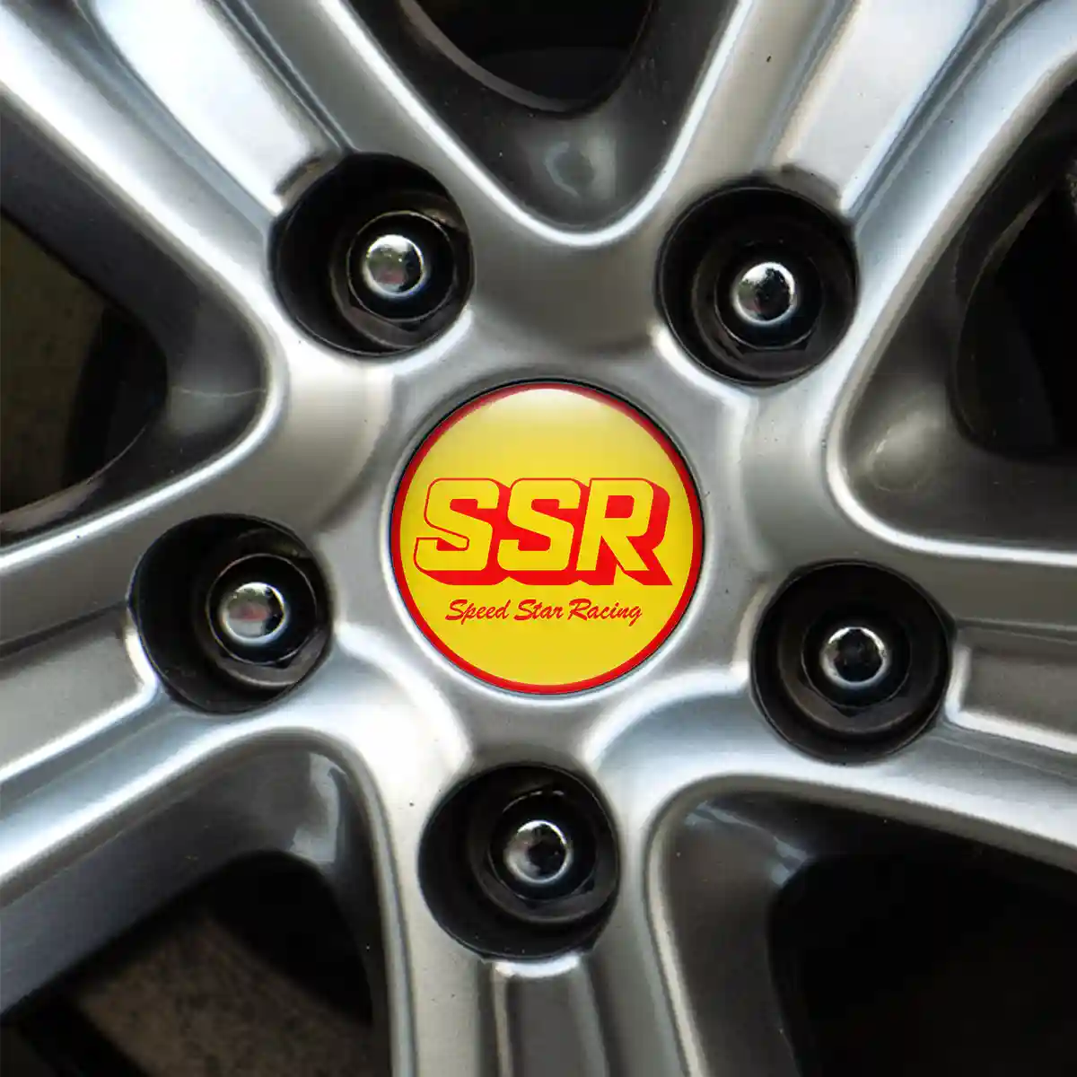 SSR Logo Silicone Sticker Prime Quality