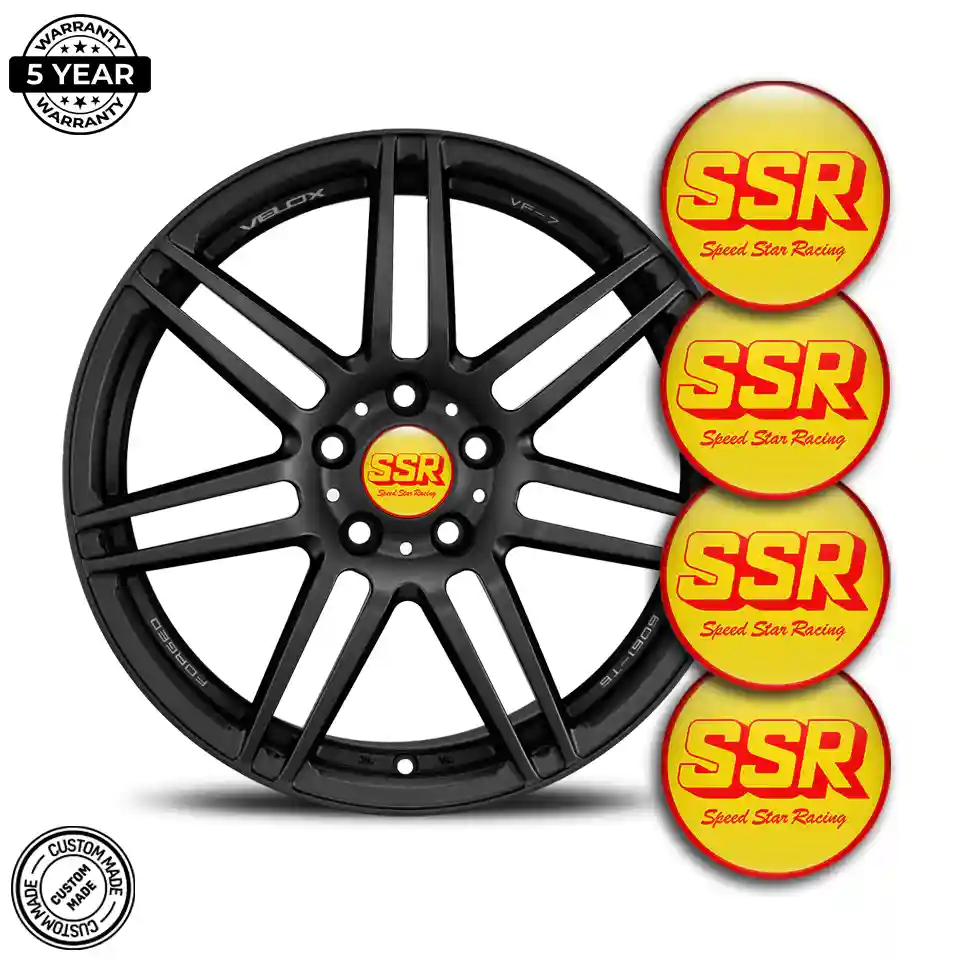 SSR Logo Silicone Sticker Prime Quality