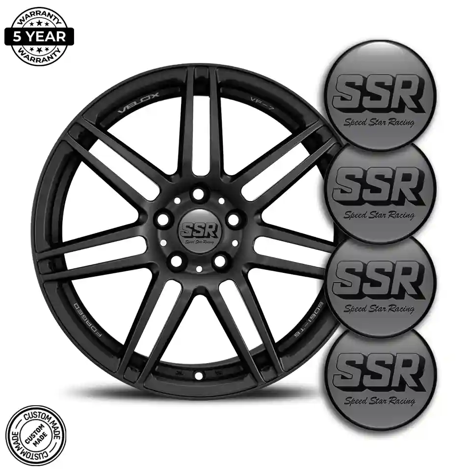 SSR Logo Silicone Sticker Self-Adhesive Elite Finish