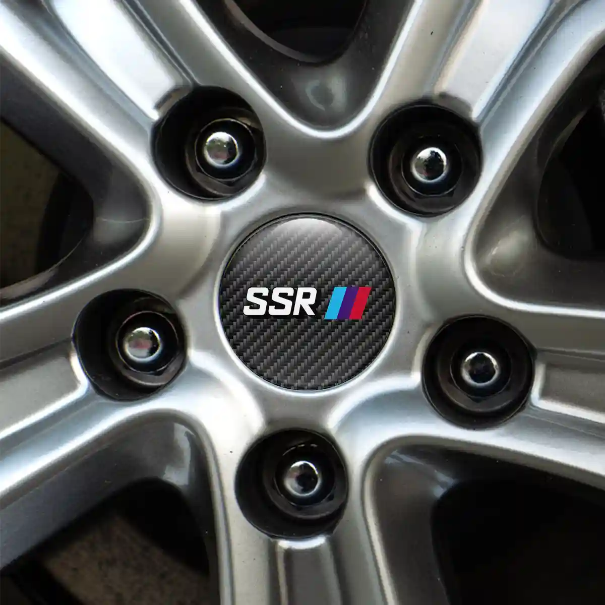 SSR Logo Silicone Sticker Self-Adhesive Sleek Style