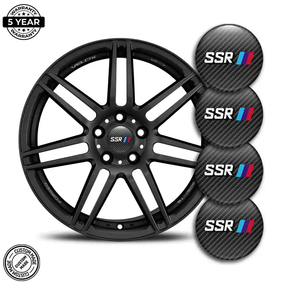 SSR Logo Silicone Sticker Self-Adhesive Sleek Style
