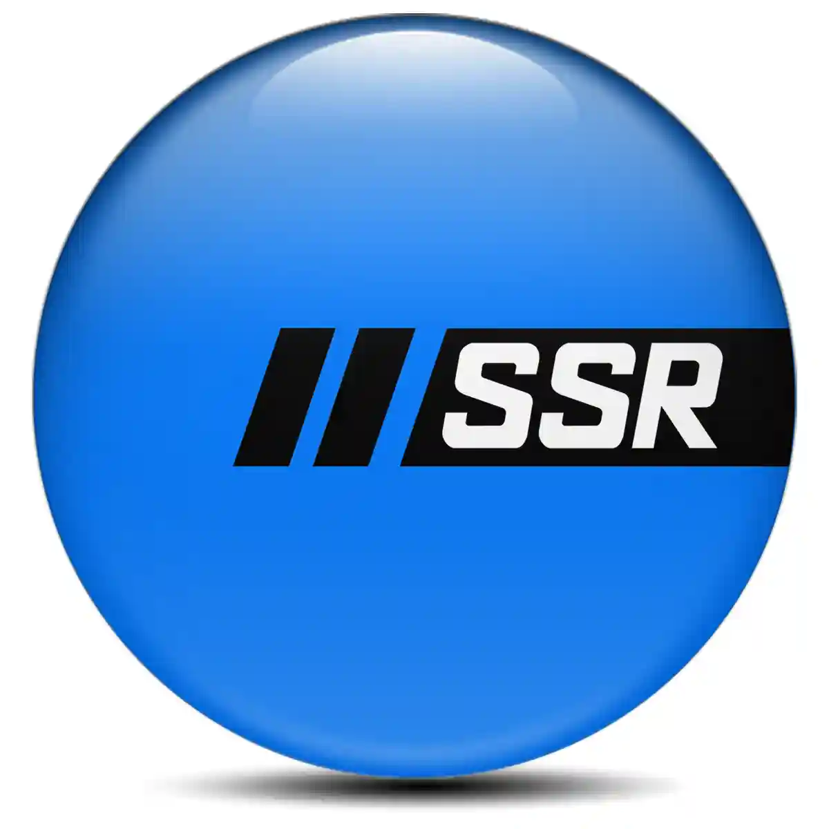 SSR Logo Silicone Sticker Sleek Style