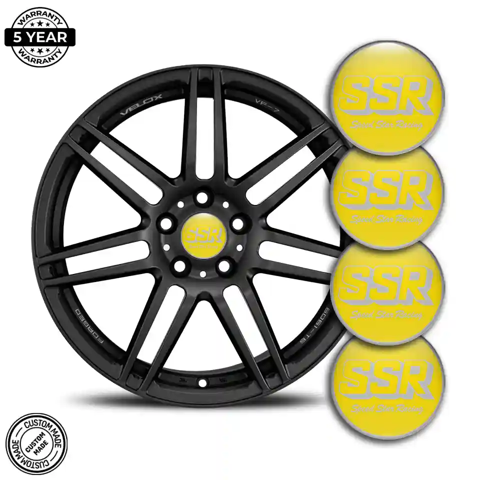 SSR Wheel Emblem Self-Adhesive Prime Quality