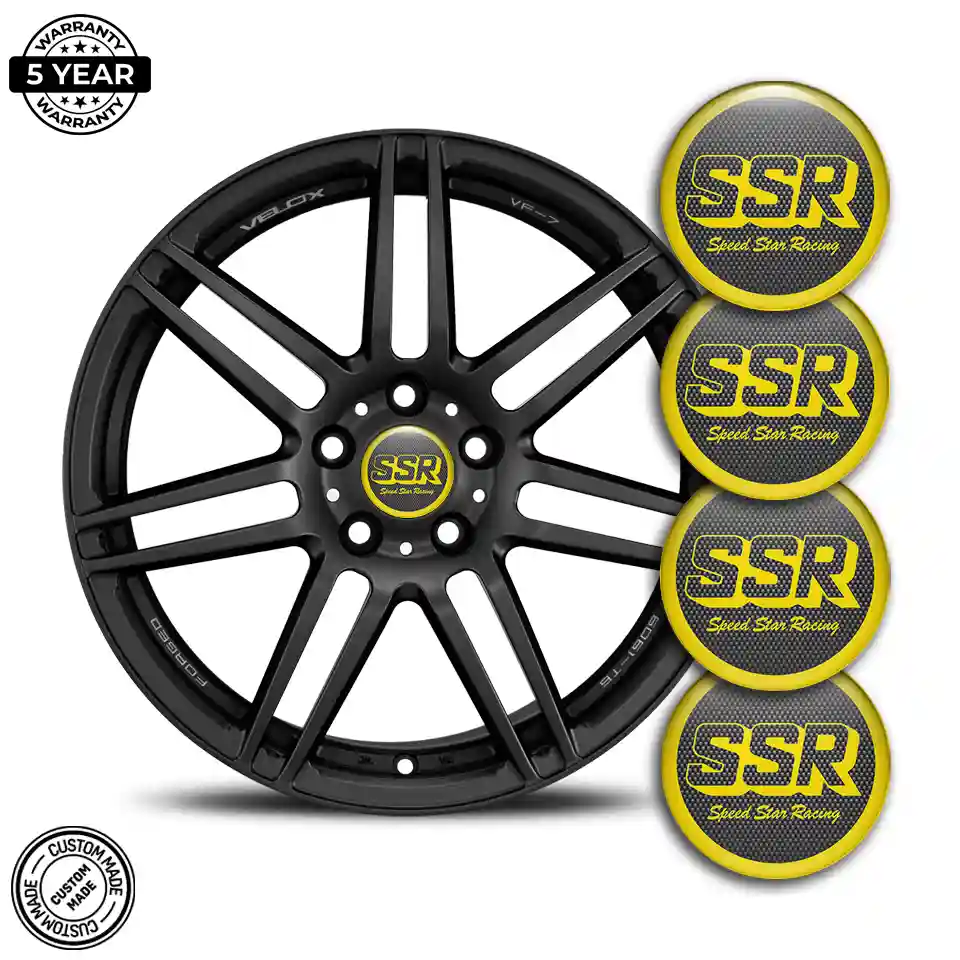 SSR Wheel Emblem Self-Adhesive Refined Design
