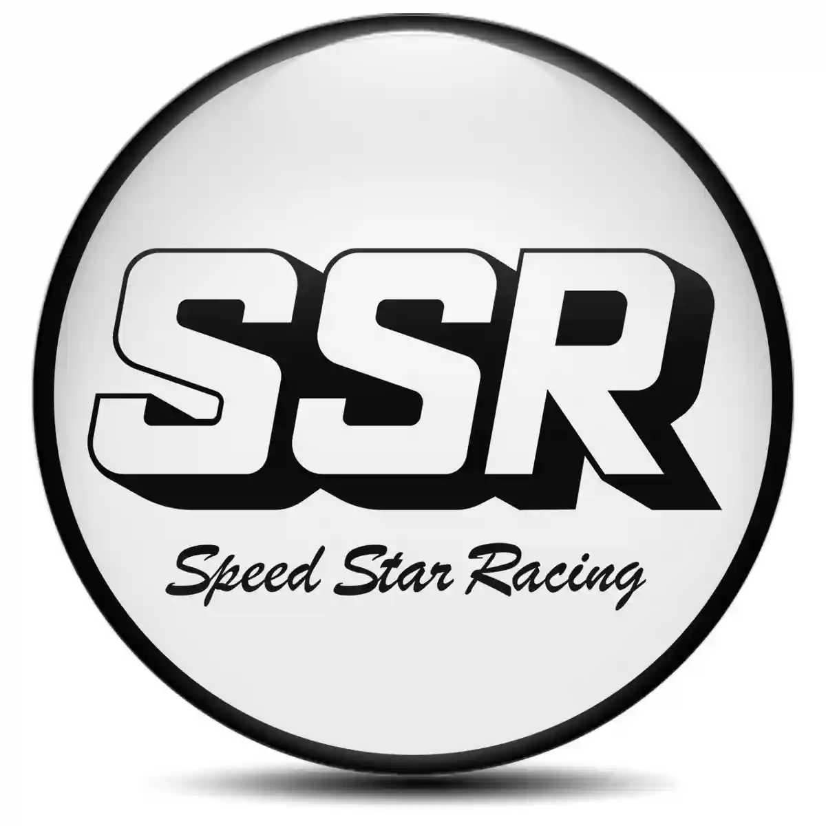 SSR Wheel Emblem Self-Adhesive Sleek Style