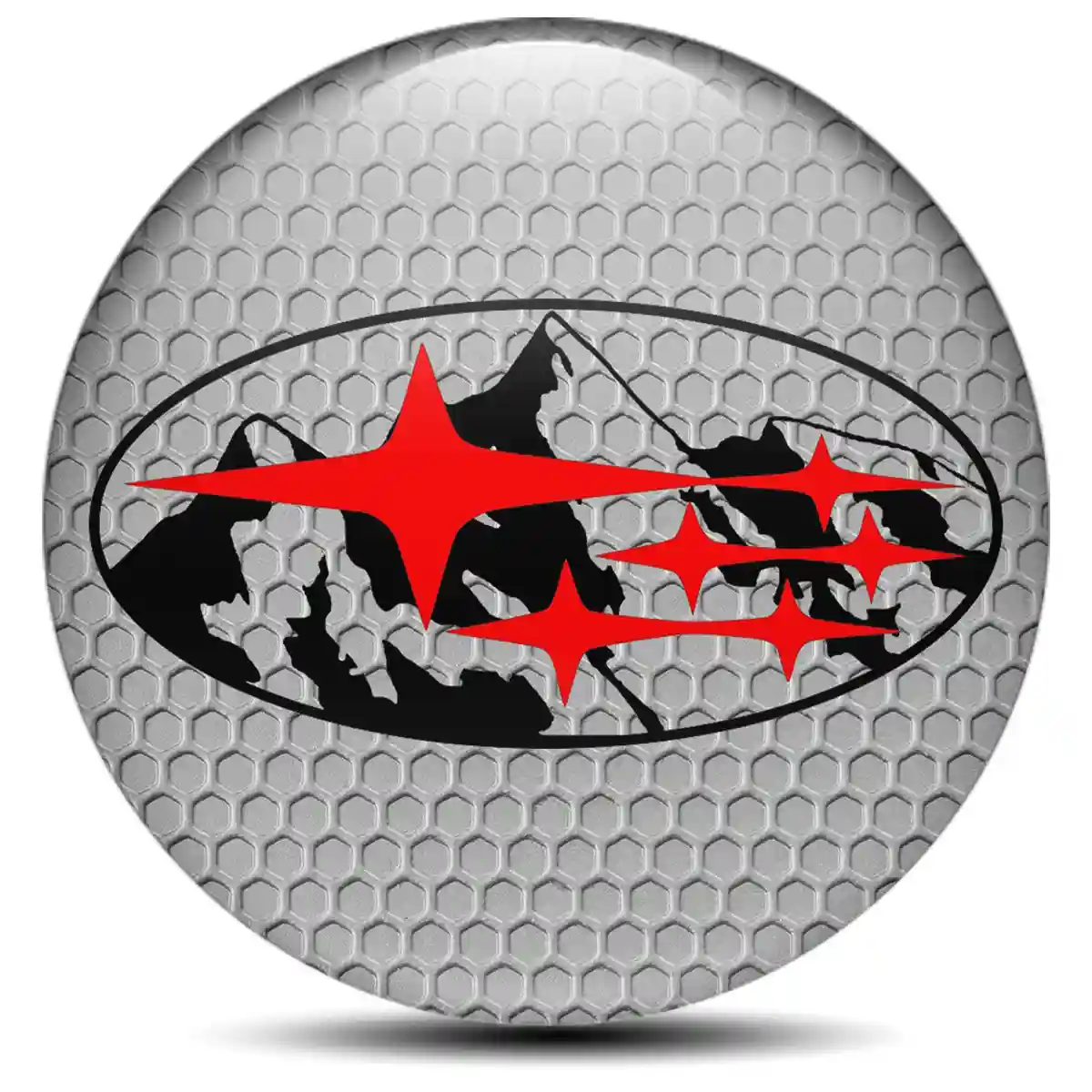 Subaru Domed Emblem Self-Adhesive Refined Design
