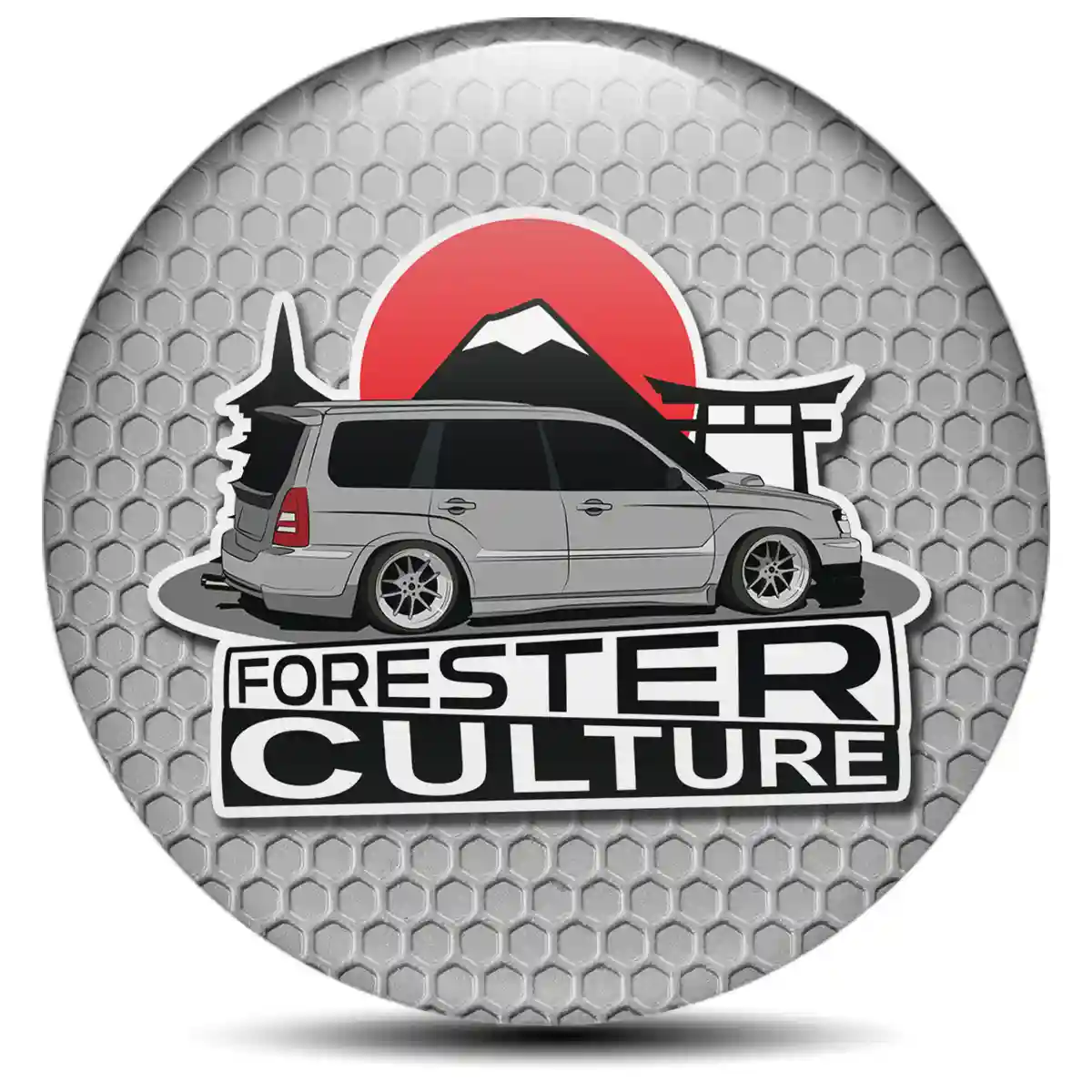 Subaru Domed Sticker Elite Finish