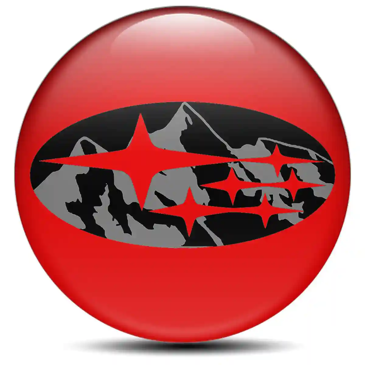 Subaru Domed Sticker Prime Quality