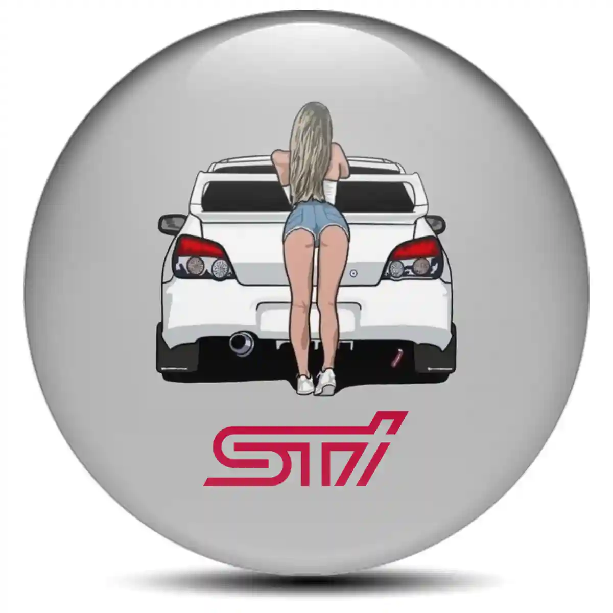 Subaru Domed Sticker Self-Adhesive Deluxe Edition