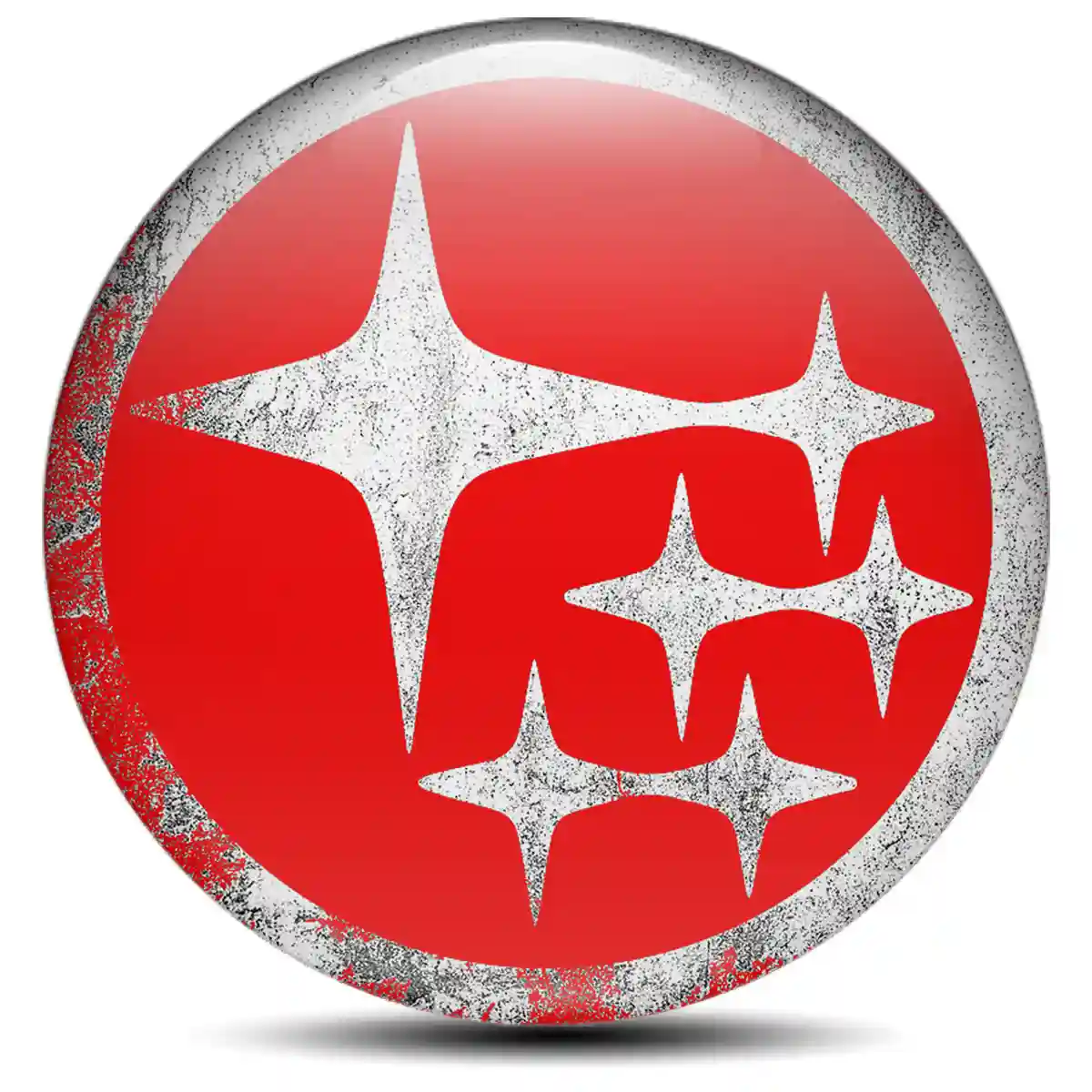 Subaru Domed Sticker Self-Adhesive Refined Design