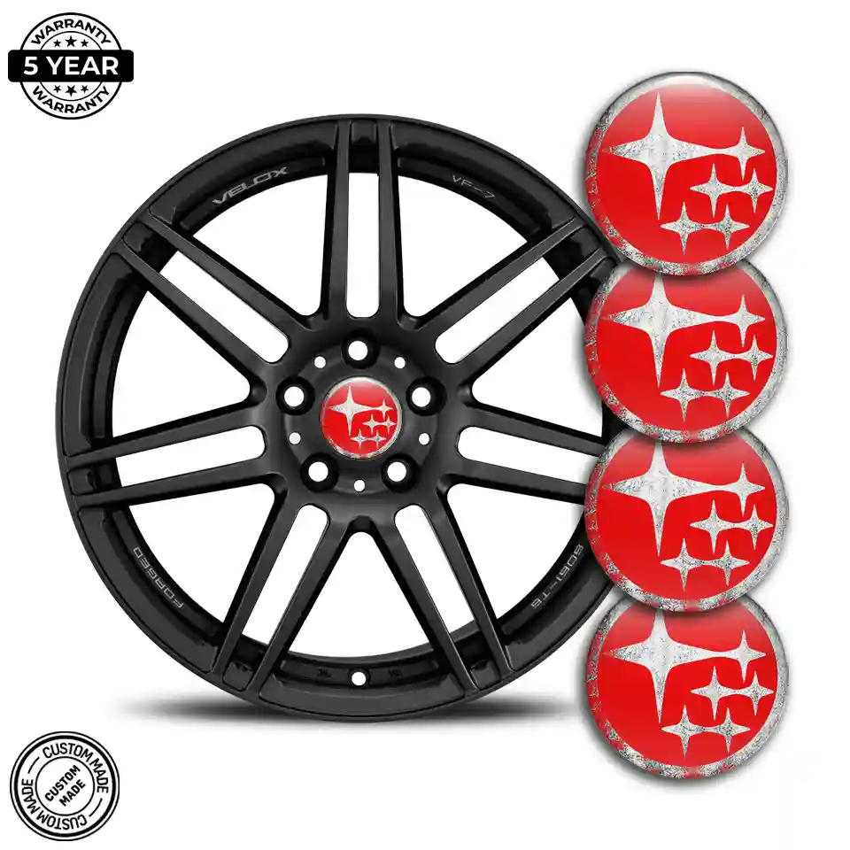 Subaru Domed Sticker Self-Adhesive Refined Design