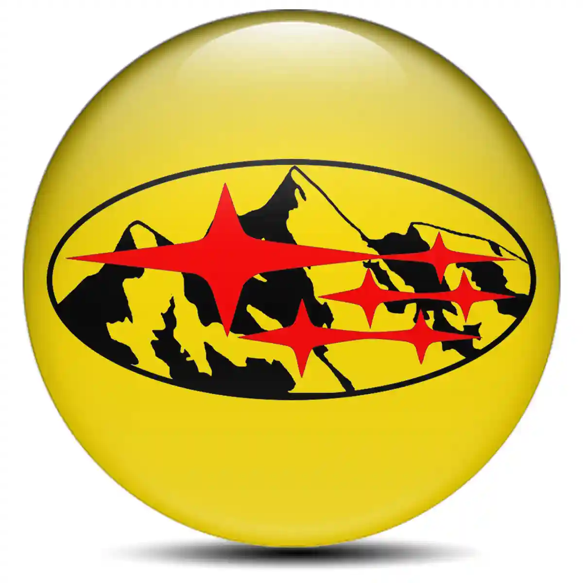 Subaru Emblem Badge Self-Adhesive Superior Craft