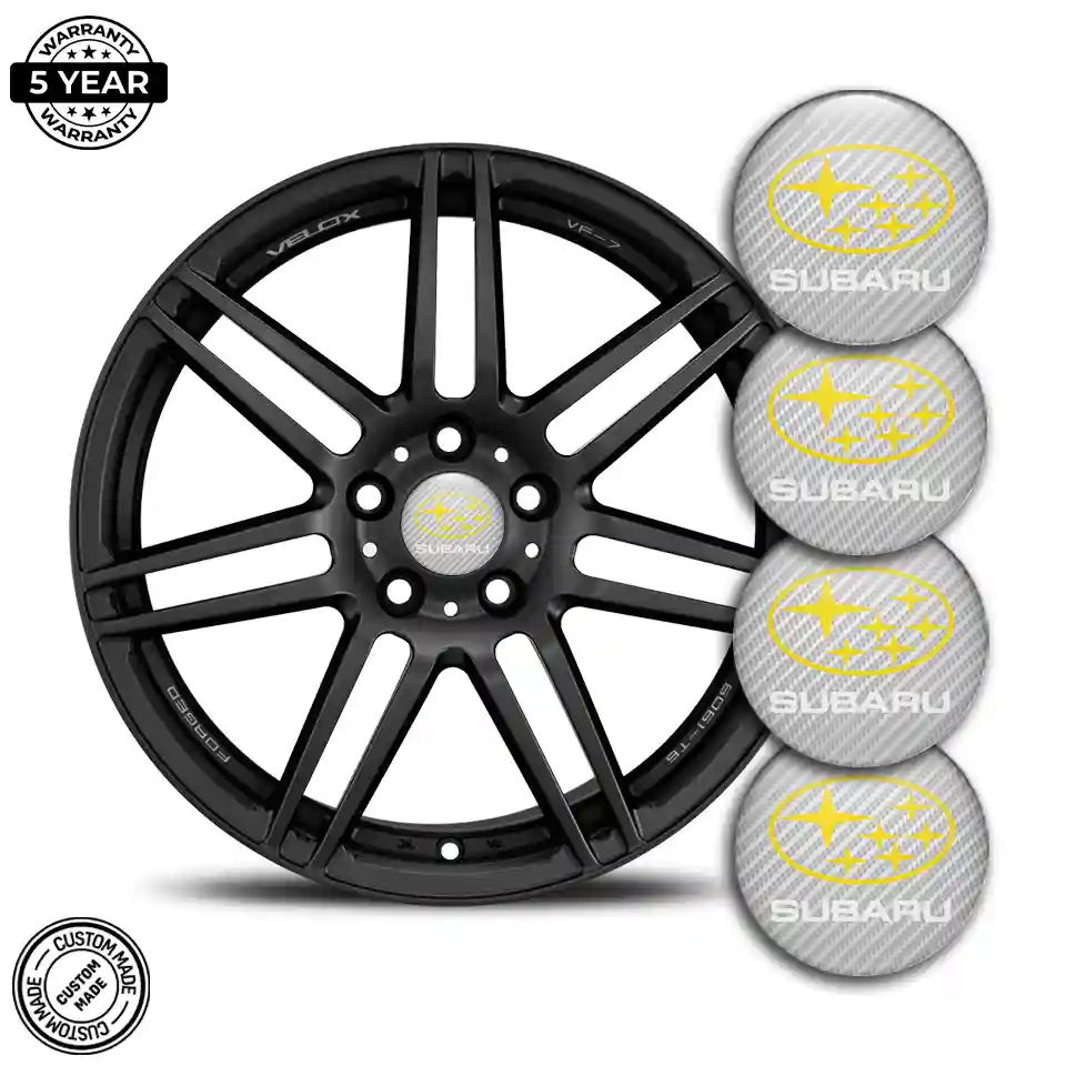 Subaru Emblem Center Hub Cap Self-Adhesive Prime Quality