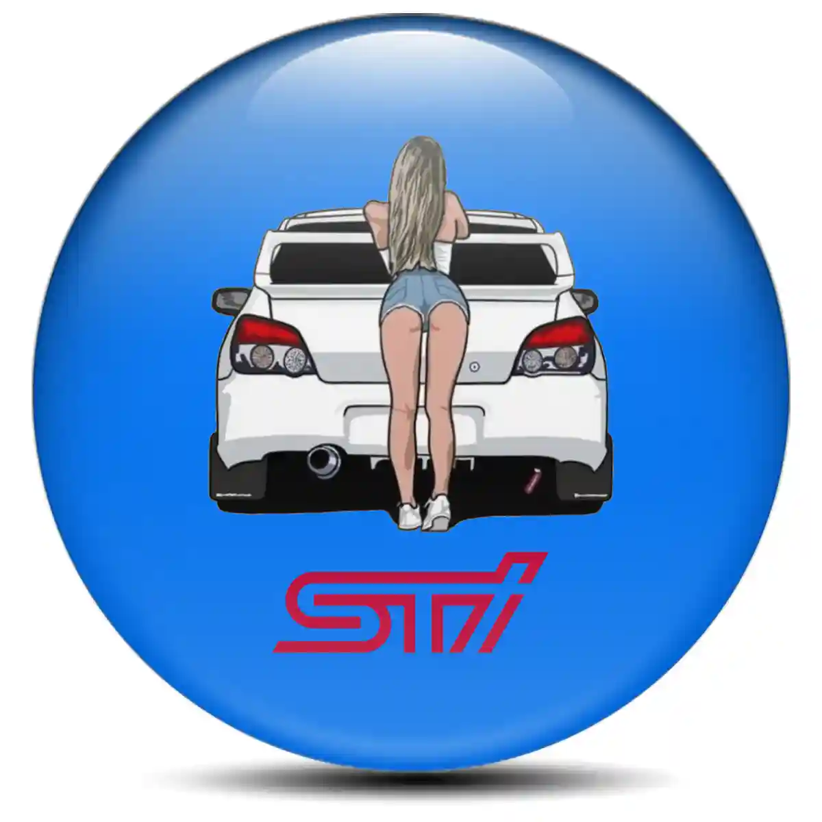 Subaru Emblem Center Hub Cap Self-Adhesive Refined Design